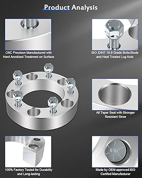 ◆MIN 2Pcs 1.5 inches 5x5.5 to 5x5 5 Lug Wheel Spacers For 05-11